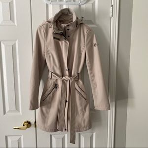 Calvin Klein Hooded Softshell Trench Coat